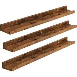 Floating Shelves, Wall Shelf Set of 3, 35.4 Inches Hanging Shelf